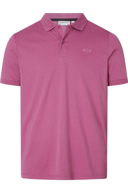 Calvin Klein Calvin Kleın Erkek Marka Logolu Polo Yakalı Organik Pamuklu Fuşya Polo Yaka T-Shirt K10K111657-VUX