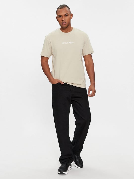 Calvin Klein Calvin Kleın Erkek Marka Logolu Günlük Kullanım Yeşil T-Shirt K10K111346-LEB