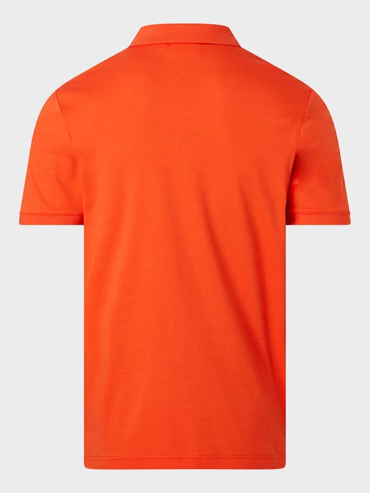 Calvin Klein Calvin Kleın Erkek Marka Logolu Polo Yakalı Organik Pamuklu Turuncu Polo Yaka T-Shirt K10K111657-SB1