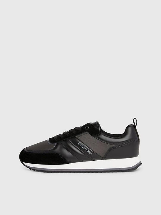 Calvin Klein Calvin Kleın Erkek Marka Logolu Bağcıklı Kaydırmaz Tabanlı Günlük Siyah Sneaker HM0HM01170-0GO