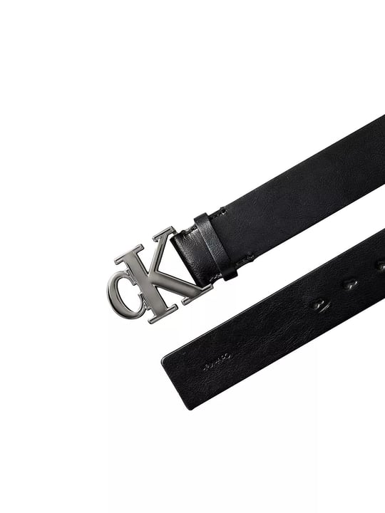 Calvin Klein Calvin Klein Erkek Marka Logolu Deri Ayarlanabilir Siyah Kemer LV04D7150G-WCA