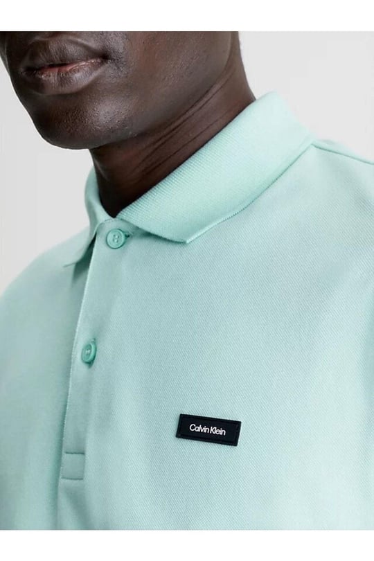 Calvin Klein Calvin Kleın Erkek Marka Logolu Polo Yakalı Organik Pamuklu Mavi1 Polo Yaka T-Shirt K10K111196-C04