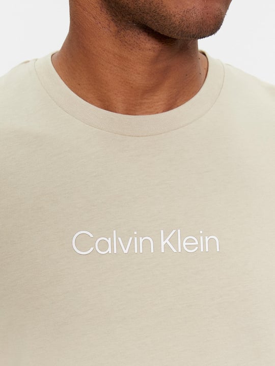 Calvin Klein Calvin Kleın Erkek Marka Logolu Günlük Kullanım Yeşil T-Shirt K10K111346-LEB