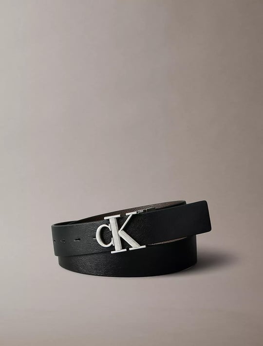 Calvin Klein Calvin Klein Erkek Metal Tokalı Ayarlanabilir Deri Siyah Kemer LV04D7049G-V8L