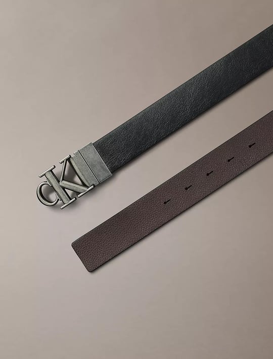 Calvin Klein Calvin Klein Erkek Metal Tokalı Ayarlanabilir Deri Siyah Kemer LV04D7049G-V8L