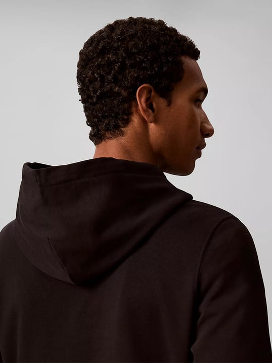 Calvin Klein Calvin Klein Erkek Normal Kalıp Fermuarlı Kapüşonlu Uzun Kollu Siyah Sweatshirt LV04RG269G-UB1