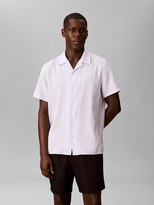 Calvin Klein Calvin Klein Erkek Normal Kesim Beli Lastikli Keten Siyah Şort LV04LF620G-UB1