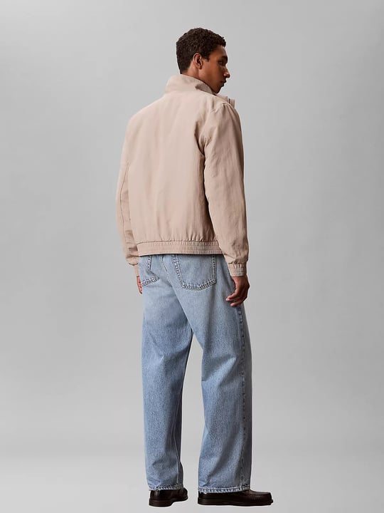 Calvin Klein Calvin Klein Erkek Normal Kalıp Dik Yaka Fermuarlı Uzun Kollu Kahverengi Ceket LV04RG500G-RAK