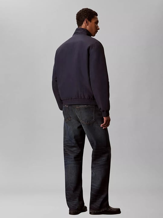 Calvin Klein Calvin Klein Erkek Normal Kalıp Dik Yaka Fermuarlı Uzun Kollu Lacivert Ceket LV04RG500G-CEF