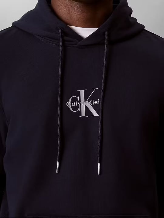 Calvin Klein Calvin Klein Erkek Normal Kesim Yüksek Pamuk İçerikli Kapüşonlu Uzun Kollu Lacivert Sweatshirt LV04RG279G-CEF