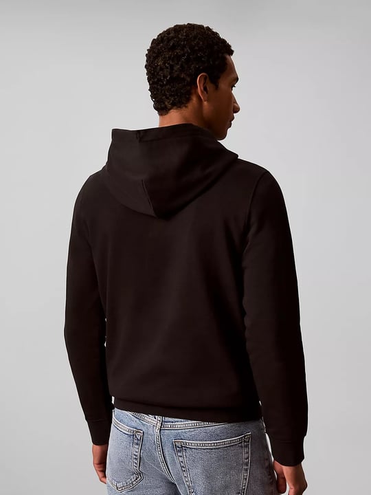 Calvin Klein Calvin Klein Erkek Normal Kalıp Fermuarlı Kapüşonlu Uzun Kollu Siyah Sweatshirt LV04RG269G-UB1