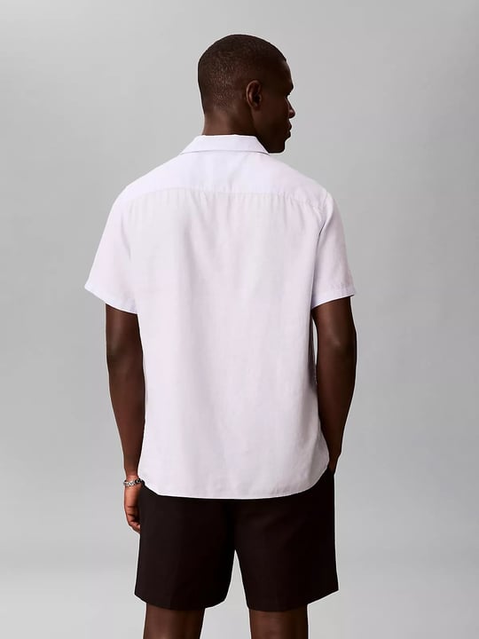 Calvin Klein Calvin Klein Erkek Normal Kesim Beli Lastikli Keten Siyah Şort LV04LF620G-UB1