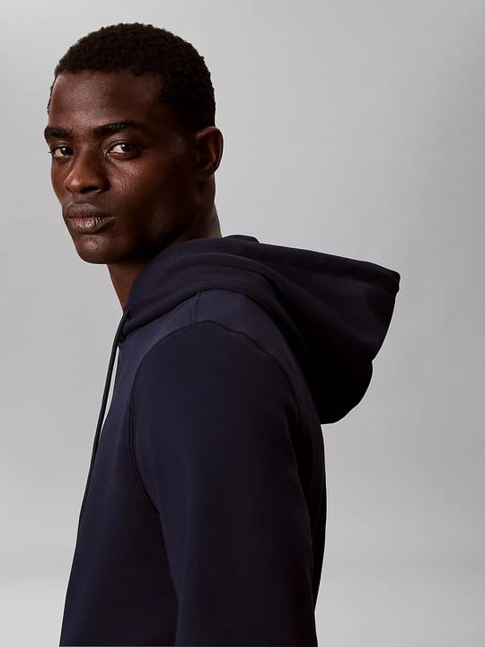 Calvin Klein Calvin Klein Erkek Normal Kesim Yüksek Pamuk İçerikli Kapüşonlu Uzun Kollu Lacivert Sweatshirt LV04RG279G-CEF