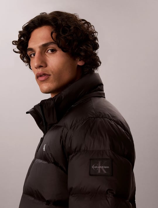 Calvin Klein Calvin Klein Erkek Normal Kesim Kuş Tüyü Dolgulu Kapitone Tasarımlı Çıkarılabilir Kapüşonlu Siyah Mont LV04RG515G-UB1