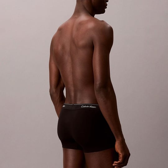 Calvin Klein Calvin Klein Erkek Pamuklu Slim Fit Beli Elastik Bantlı 3'lü Siyah1 Boxer LV00NB4575-UB1