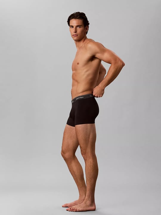 Calvin Klein Calvin Klein Erkek Pamuklu Slim Fit Beli Elastik Bantlı 3'lü Kırmızı Boxer LV00NB4575-4O4