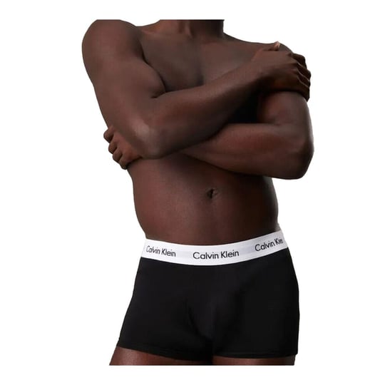 Calvin Klein Calvin Klein Erkek Pamuklu Slim Fit Beli Elastik Bantlı Pamuklu 3'lü Siyah-Beyaz-Gri Boxer LV00NB4389-MP1