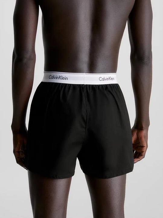 Calvin Klein Calvin Kleın Erkek Pamuklu Logolu Lastikli Normal Bel Siyah-Gri Boxer 000NB1396A-BHY