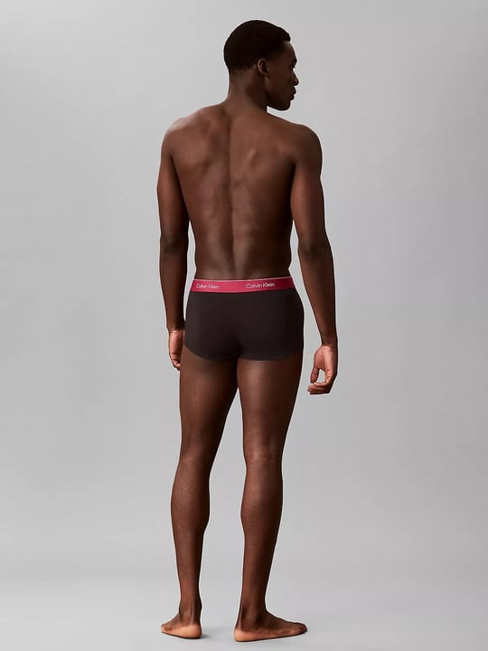 Calvin Klein Calvin Klein Erkek Pamuklu Slim Fit Beli Elastik Bantlı Pamuklu 3'lü Kırmızı-Beyaz-Mavi Boxer LV00NB4389-4M5