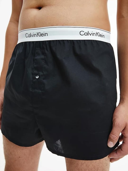 Calvin Klein Calvin Kleın Erkek Pamuklu Logolu Lastikli Normal Bel Siyah-Gri Boxer 000NB1396A-BHY