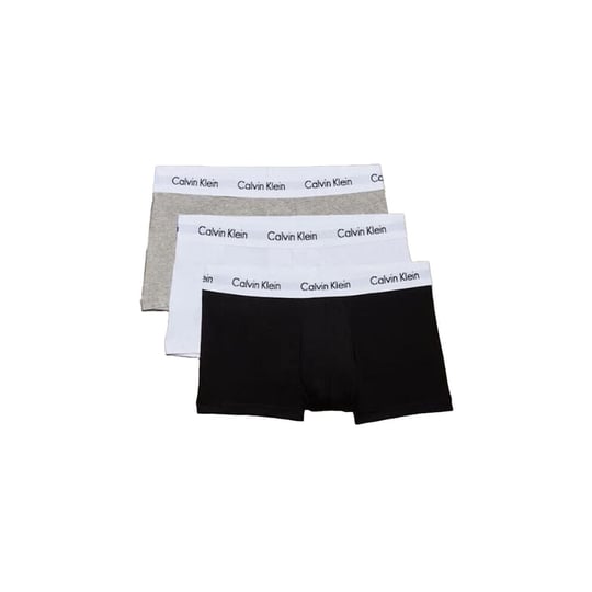 Calvin Klein Calvin Klein Erkek Pamuklu Slim Fit Beli Elastik Bantlı Pamuklu 3'lü Siyah-Beyaz-Gri Boxer LV00NB4389-MP1