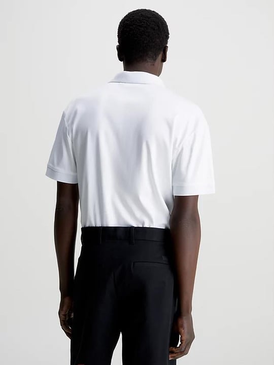 Calvin Klein Calvin Kleın Erkek Pamuklu Polo Yaka Kısa Kollu Günlük Kullanım Beyaz Polo Yaka T-Shirt K10K111193-YAF