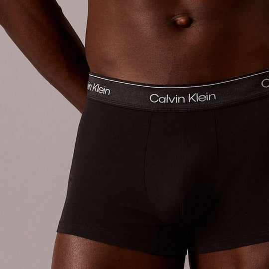 Calvin Klein Calvin Klein Erkek Pamuklu Slim Fit Beli Elastik Bantlı 3'lü Siyah1 Boxer LV00NB4575-UB1