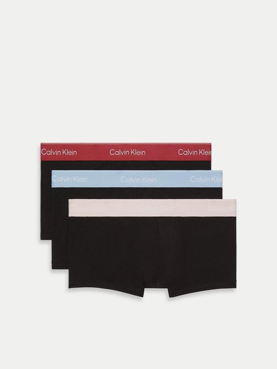 Calvin Klein Calvin Klein Erkek Pamuklu Slim Fit Beli Elastik Bantlı Pamuklu 3'lü Çok Renkli Boxer LV00NB4389-2VA
