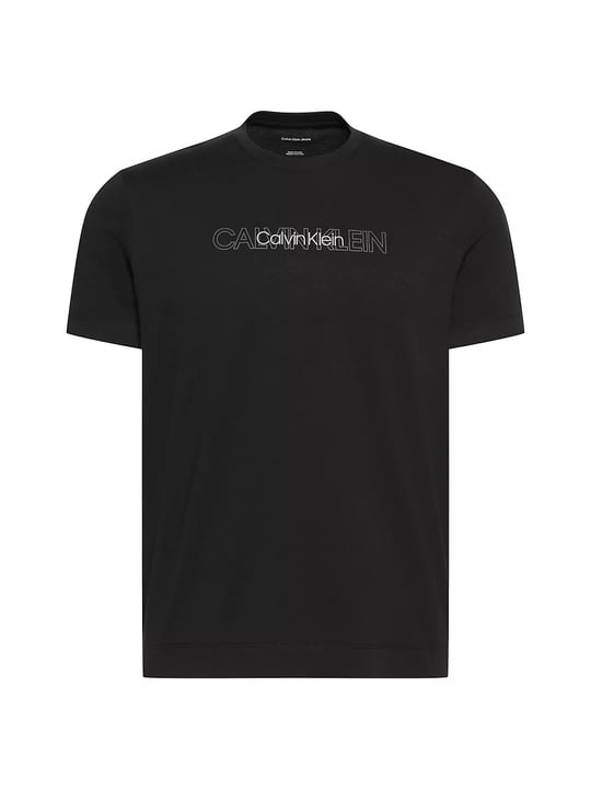 Calvin Klein Calvin Klein Erkek Pamuklu Bisiklet Yaka Kısa Kollu Siyah T-Shirt LV04LH802G-UB1
