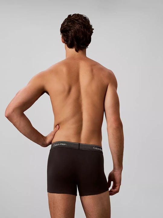 Calvin Klein Calvin Klein Erkek Pamuklu Slim Fit Beli Elastik Bantlı 3'lü Kırmızı Boxer LV00NB4575-4O4