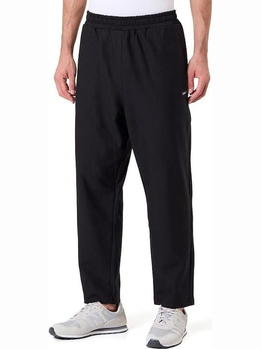 Calvin Klein Calvin Klein Erkek Premium Havlu Kumaş Mikro Logo Detaylı Jogger Siyah Eşofman Altı LV04LH217G-UB1