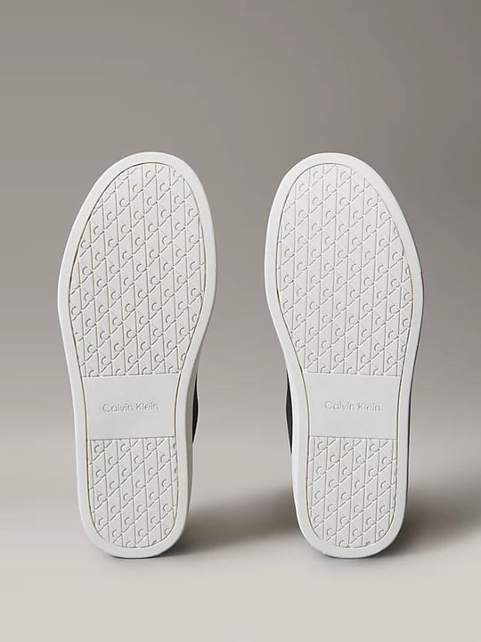 Calvin Klein Calvin Klein Erkek Rahat Taban Bağcıklı Deri Düz Taban Siyah Sneaker YM0YM01435-0GM