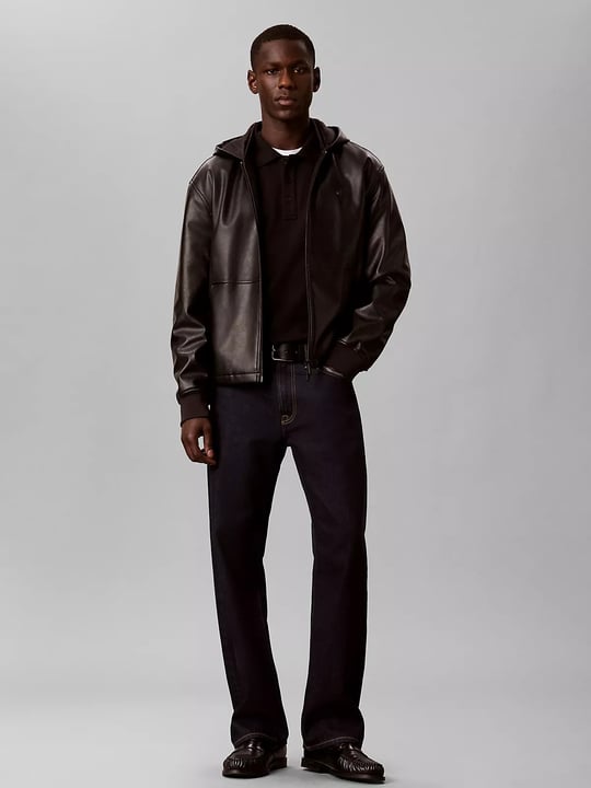 Calvin Klein Calvin Klein Erkek Rahat Kalıp Pamuklu Havlu Kumaş Monogram Nakışlı Uzun Kollu Siyah Sweatshirt LV04RH235G-UB1