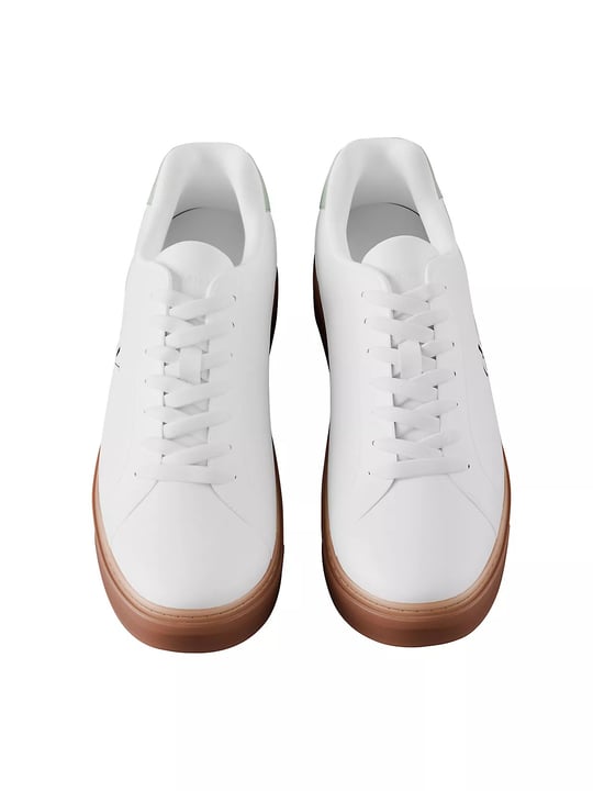 Calvin Klein Calvin Klein Erkek Rahat Taban Bağcıklı Deri Düz Taban Beyaz Sneaker YM0YM01435-0LE