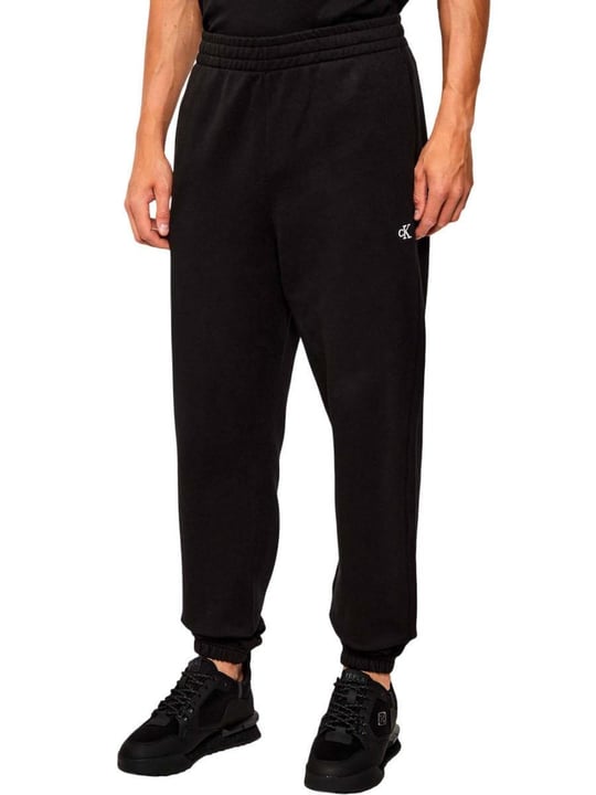 Calvin Klein Calvin Klein Erkek Rahat Kalıp Beli ve Paçası Lastikli %100 Pamuklu Siyah Eşofman Altı LV04RD241G-UB1