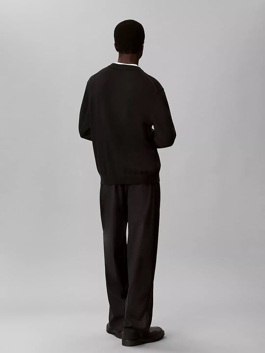 Calvin Klein Calvin Klein Erkek Regular Fit Bisiklet Yaka Uzun Kol Pamuklu Siyah Sweatshirt LV04RH325G-UB1
