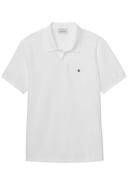 Calvin Klein Calvin Klein Erkek Regular Fit %100 Pamuklu CK Logolu Kısa Kollu Beyaz T-Shirt LV040EM269-YAF