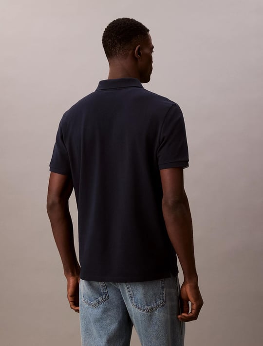 Calvin Klein Calvin Klein Erkek Regular Fit %100 Pamuklu CK Logolu Kısa Kollu Lacivert Polo Yaka T-Shirt LV040EM269-CEF