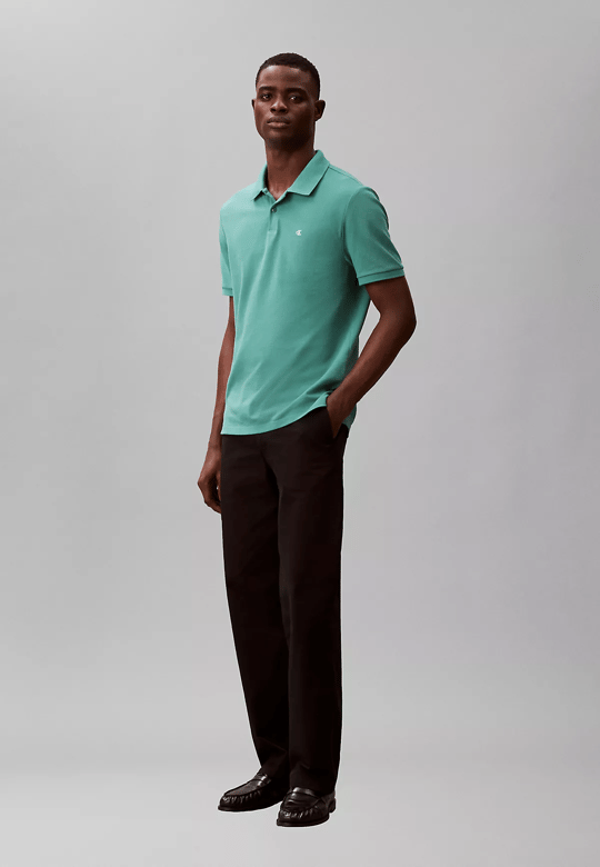 Calvin Klein Calvin Klein Erkek Regular Fit %100 Pamuklu CK Logolu Kısa Kollu Yeşil T-Shirt LV040EM269-VFL