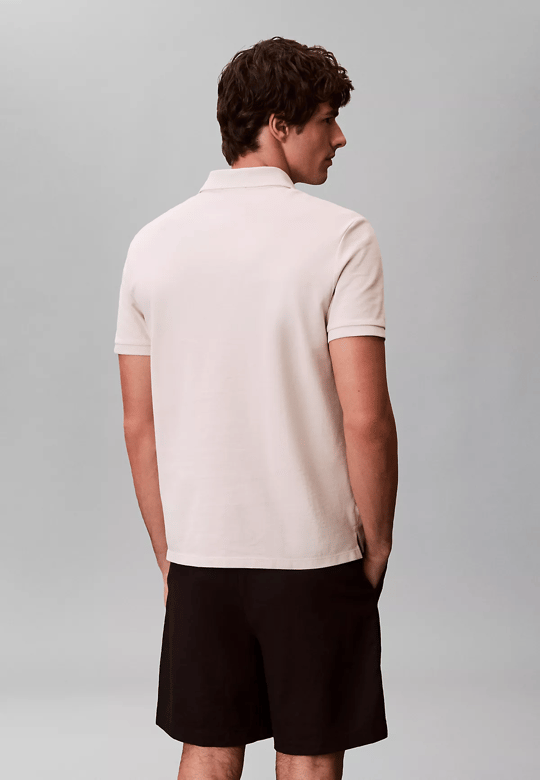 Calvin Klein Calvin Klein Erkek Regular Fit %100 Pamuklu CK Logolu Kısa Kollu Krem T-Shirt LV040EM269-2JX