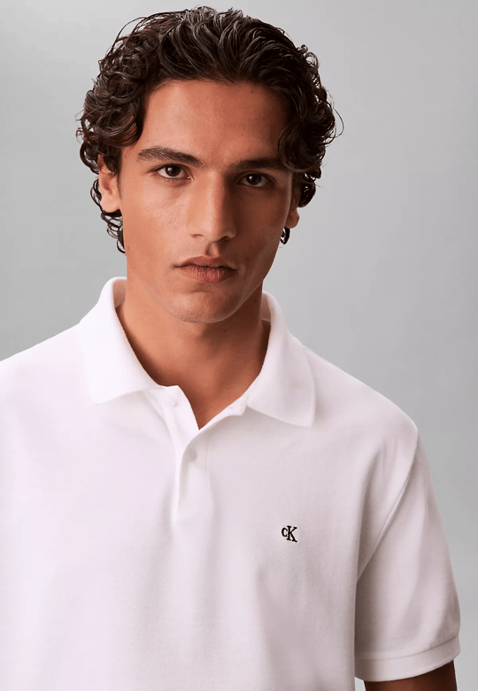 Calvin Klein Calvin Klein Erkek Regular Fit %100 Pamuklu CK Logolu Kısa Kollu Beyaz T-Shirt LV040EM269-YAF