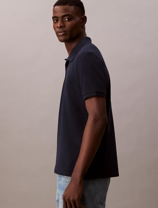 Calvin Klein Calvin Klein Erkek Regular Fit %100 Pamuklu CK Logolu Kısa Kollu Lacivert Polo Yaka T-Shirt LV040EM269-CEF
