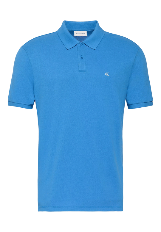 Calvin Klein Calvin Klein Erkek Regular Fit %100 Pamuklu CK Logolu Kısa Kollu Mavi T-Shirt LV040EM269-CFM