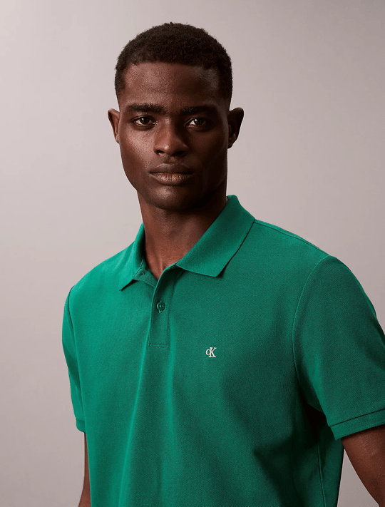 Calvin Klein Calvin Klein Erkek Regular Fit %100 Pamuklu CK Logolu Kısa Kollu Yeşil T-Shirt LV040EM269-2ES