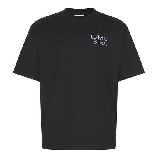 Calvin Klein Calvin Klein Erkek Renkli Calvin Yazı Desen Kısa Kol Regular Fit Siyah T-Shirt LV04RC808G-UB1