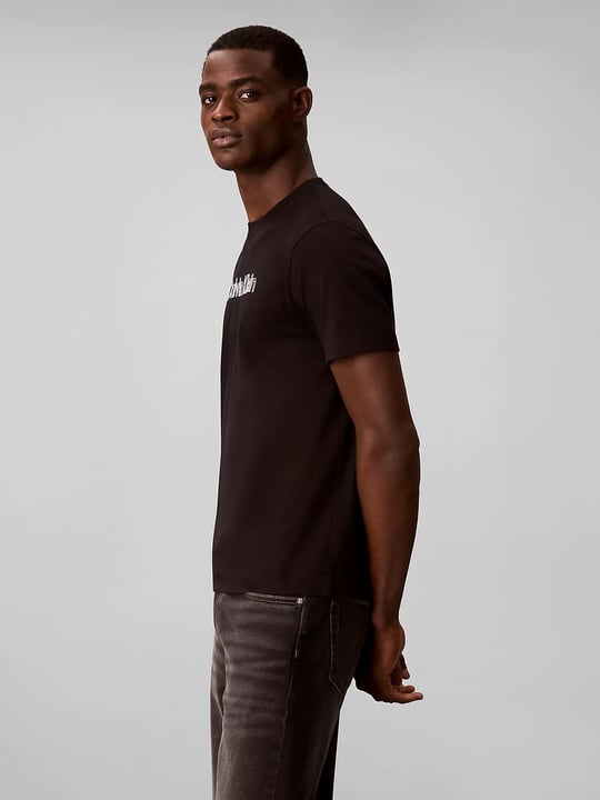 Calvin Klein Calvin Klein Erkek Slim Fit Kısa Kollu Pamuklu Siyah T-Shirt LV04LH800G-UB1