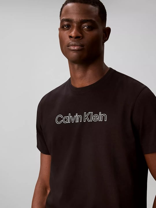 Calvin Klein Calvin Klein Erkek Slim Fit Kısa Kollu Pamuklu Siyah T-Shirt LV04LH800G-UB1