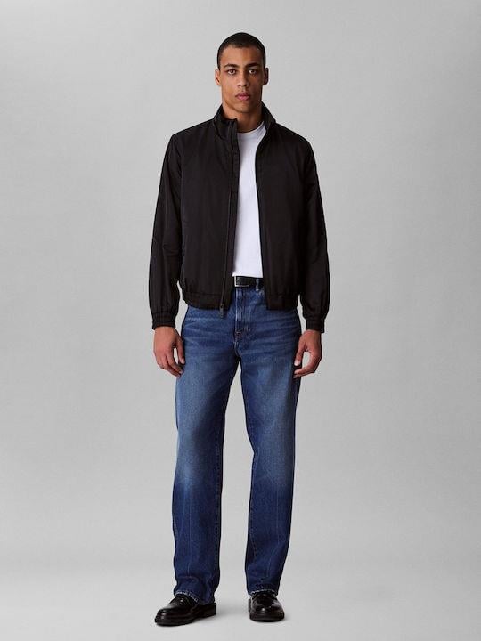 Calvin Klein Calvin Klein Erkek Su İtici Rüzgar Geçirmez Kumaş Dik Yaka Uzun Kollu Siyah Ceket LV04RC516G-UB1