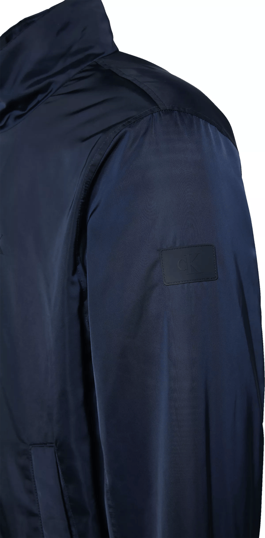 Calvin Klein Calvin Klein Erkek Su İtici Rüzgar Geçirmez Kumaş Dik Yaka Uzun Kollu Lacivert Ceket LV04RC516G-CEF