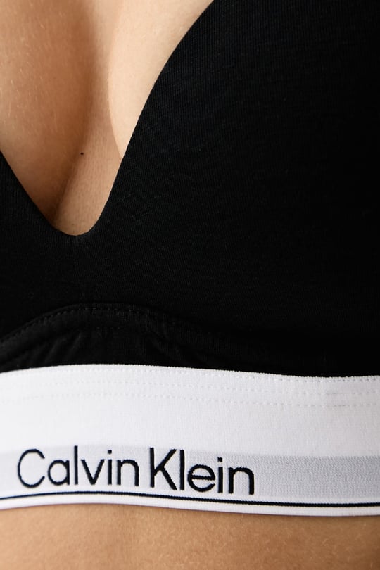 Calvin Klein Calvin Klein Kadın Balensiz Push Up Dolgulu Siyah Bralet LV00QF8992-UB1